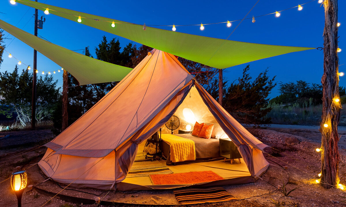 pedernales falls state park glamping
