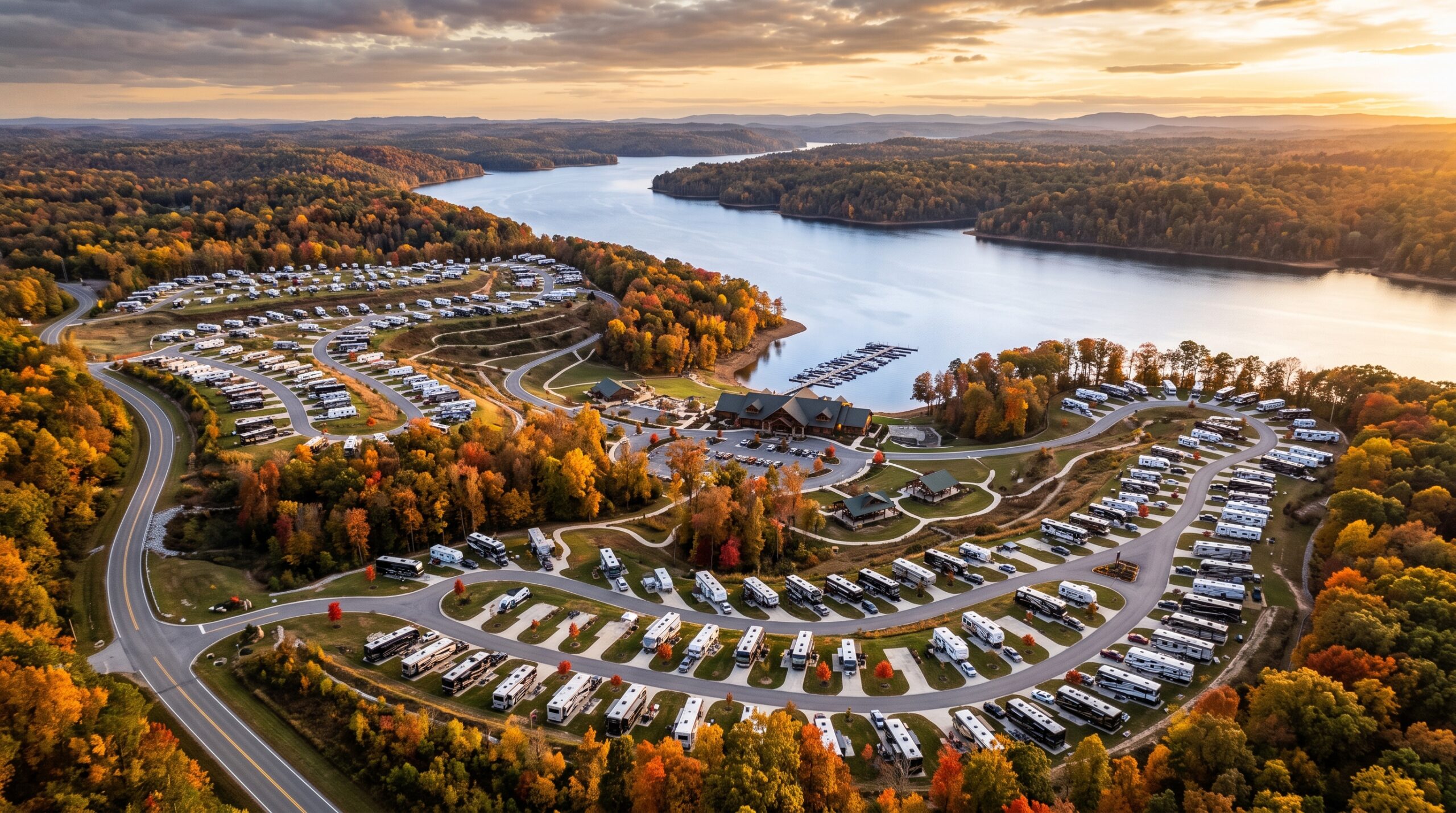 RV Park aerial view